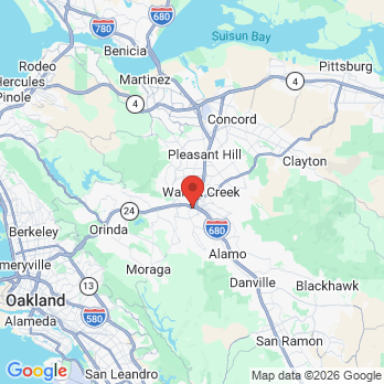 Map to Primary Office office in Walnut Creek, CA