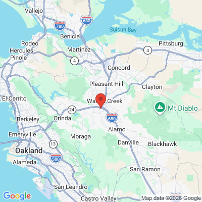 Map to  office in Walnut Creek, CA