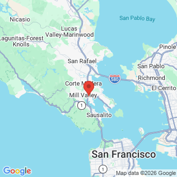 Map to Strawberry Village Dentist office in Mill Valley, CA