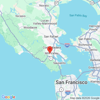 Map to  office in Mill Valley, CA