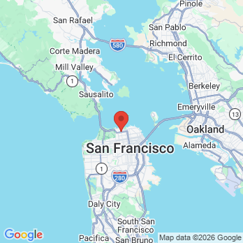 Map to Presidio Dental office in San Francisco, CA