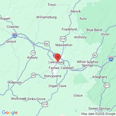 Map to  office in Lewisburg, WV