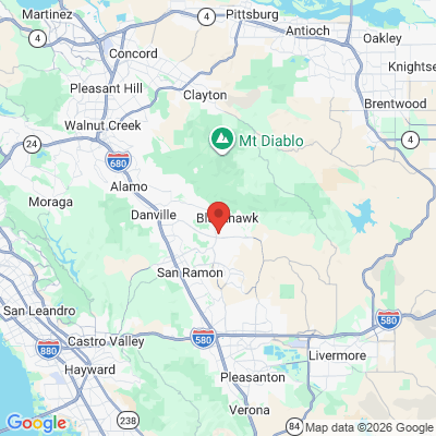Map to  office in Danville, CA