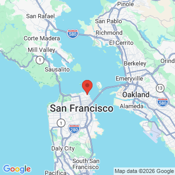 Map to San Francisco Cosmetic Dental Group office in San Francisco, CA