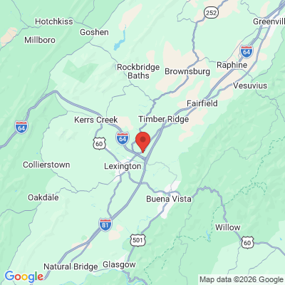 Map to  office in Lexington, VA