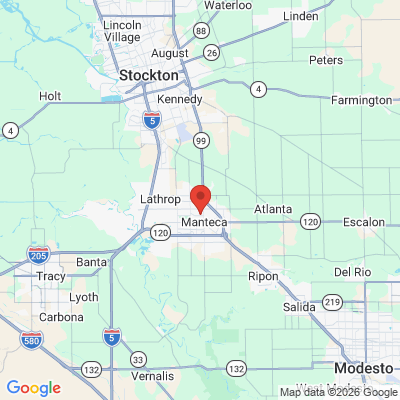 Map to  office in Manteca, CA