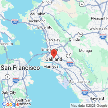 Map to The Orthodontic Center office in Oakland, CA