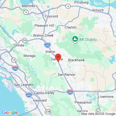 Map to New Era Dentistry office in Danville, CA