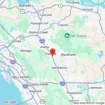 Map to  office in Danville, CA