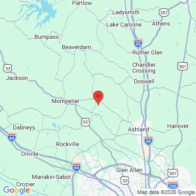 Map to  office in Montpelier, VA