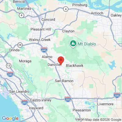 Map to  office in Danville, CA