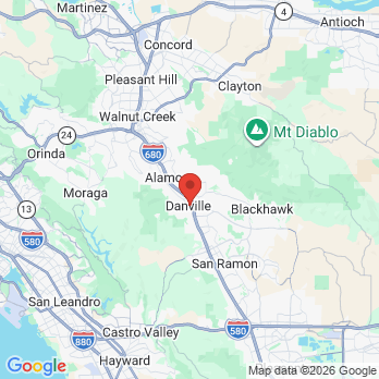 Map to Primary Office office in Danville, CA