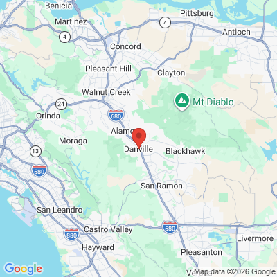 Map to  office in Danville, CA
