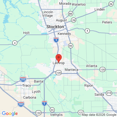 Map to  office in Lathrop, CA