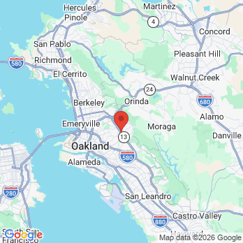 Map to Laurie Shepherd DDS office in Oakland, CA