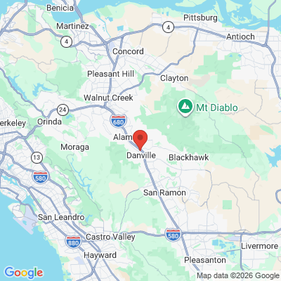 Map to  office in Danville, CA