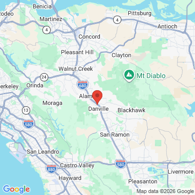 Map to Lak Family Dentistry - Farnoosh Lak, DMD office in Danville, CA
