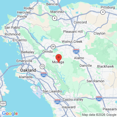 Map to  office in Moraga, CA
