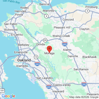 Map to  office in Moraga, CA