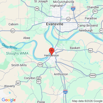 Map to  office in Henderson, KY