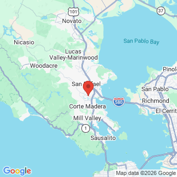 Map to Greenbrae dental center office in Greenbrae, CA