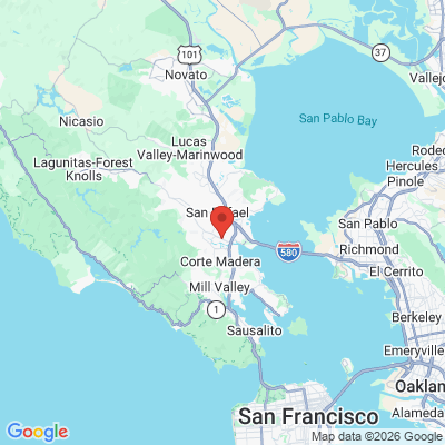 Map to  office in Greenbrae, CA