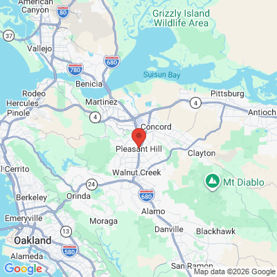 Map to  office in Pleasant Hill, CA