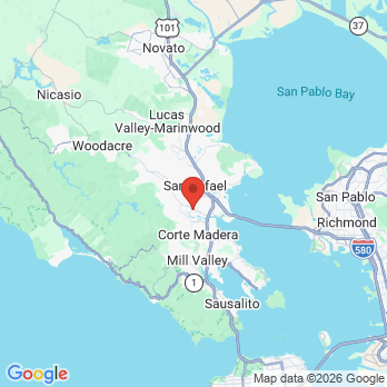 Map to Dr. Mark A. Michna office in Greenbrae, CA