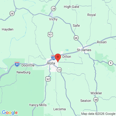 Map to  office in Rolla, MO
