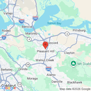 Map to Miguel Ibarra DDS office in Pleasant Hill, CA