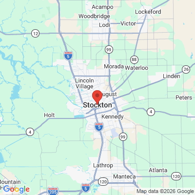 Map to  office in Stockton, CA