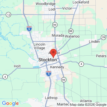 Map to Stockton Creative Dental office in Stockton, CA