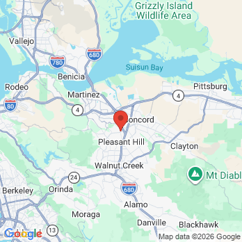 Map to Smile Makers Dental Care office in Concord, CA