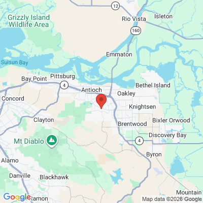 Map to Simarro Brothers Dental Care office in Antioch, CA