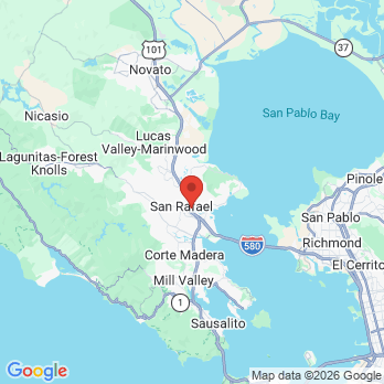 Map to Kirby M. Yee, DDS office in San Rafael, CA