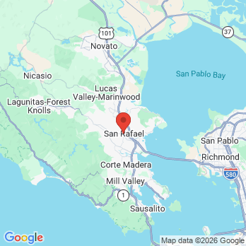 Map to Tamal Vista Family Dentistry office in San Rafael, CA