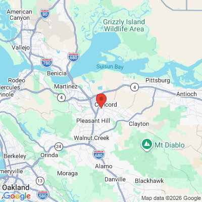 Map to  office in Concord, CA