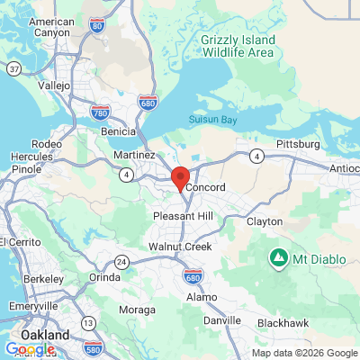 Map to  office in Pleasant Hill, CA