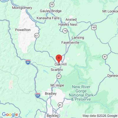 Map to  office in Oak Hill, WV