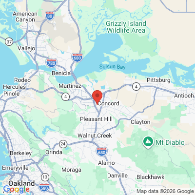 Map to  office in Concord, CA