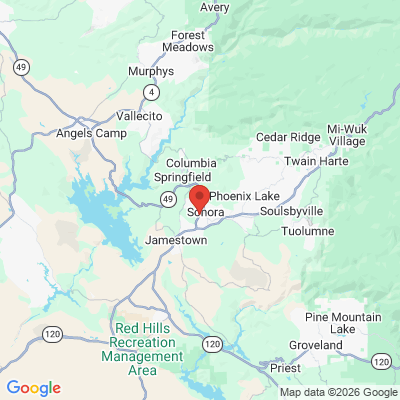 Map to  office in Sonora, CA