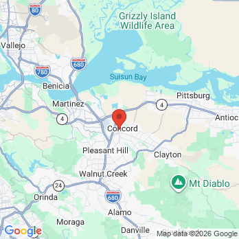 Map to Dr Gerardo Castro DDS & Dr Upasana Baidawar DMD office in Concord, CA