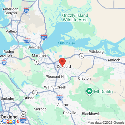 Map to Dr Gerardo Castro DDS & Dr Upasana Baidawar DMD office in Concord, CA