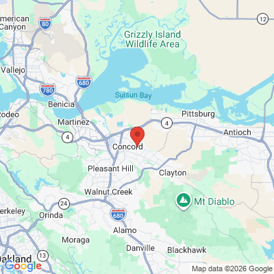Map to  office in Concord, CA