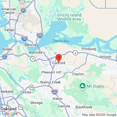 Map to  office in Concord, CA