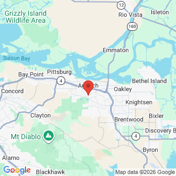 Map to Diablo Hills Dental Excellence office in Antioch, CA