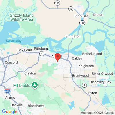 Map to  office in Antioch, CA