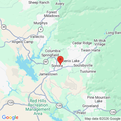 Map to  office in Sonora, CA
