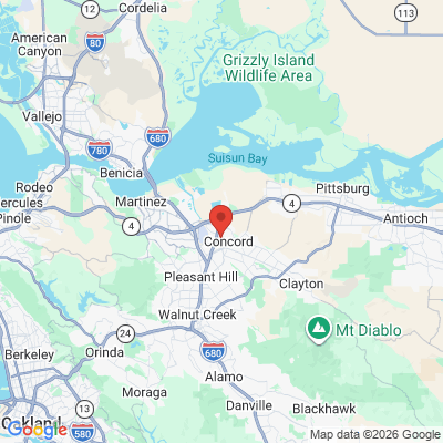 Map to  office in Concord, CA