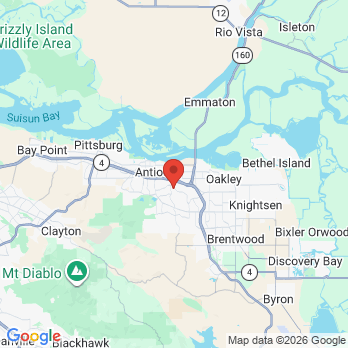 Map to Diablo Dentistry office in Antioch, CA